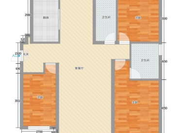 佳和新城(一至七期) 3室2厅2卫 精装