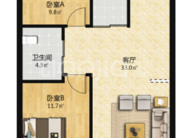 楼间距大采光好 无税 精装修 地铁10号线