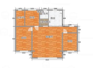 美的城大宽厅 阳台外扩 精装修一天没住 地铁10号线