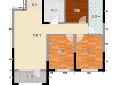 美的城新交付 次新房 南北通透 三室一卫  清水 房主急售