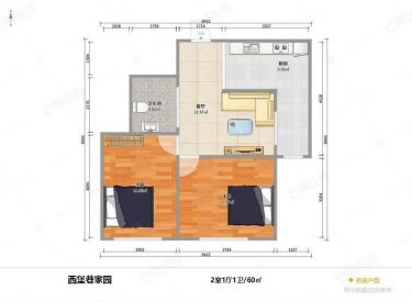 西堡巷 2室1厅1卫 清水 