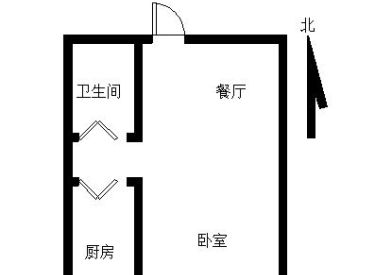 天洁华尔街广场 1室1厅1卫 精装 